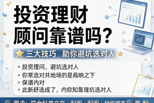 投资理财顾问靠谱吗？三大技巧助你避坑选对人