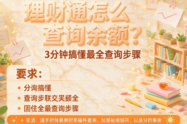 理财通怎么查询余额？3分钟搞懂最全查询步骤