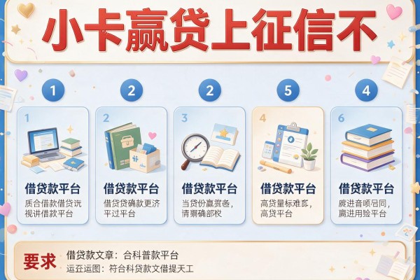 小卡赢贷上征信不，分析五个借贷款平台