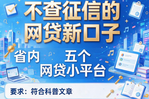 不查征信的网贷新口子，省内五个网贷小平台