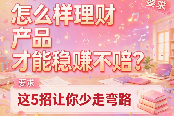 怎么样理财产品才能稳赚不赔？这5招让你少走弯路