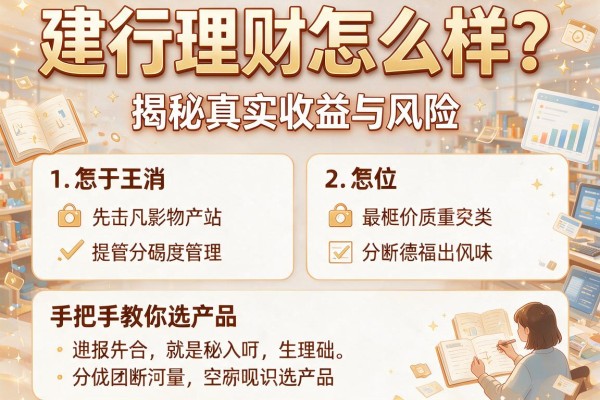 建行理财怎么样？揭秘真实收益与风险，手把手教你选产品