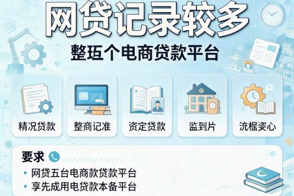 网贷记录较多，整理五个电商贷款平台