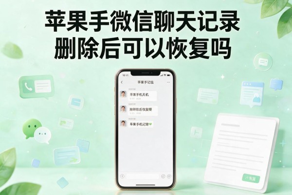 苹果手机微信聊天记录删除后可以恢复吗