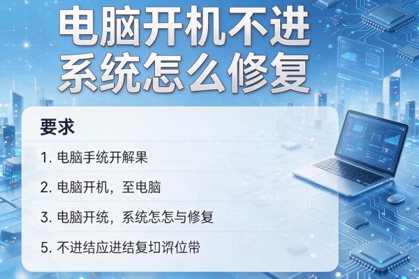 电脑开机不进系统怎么修复？