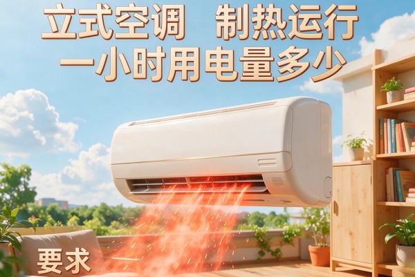 立式空调制热运行一小时用电量多少