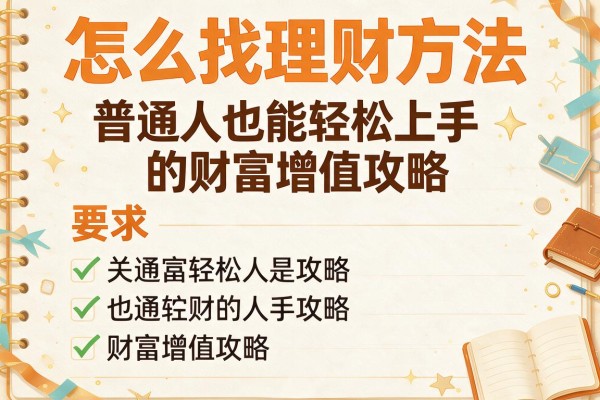 怎么找理财方法：普通人也能轻松上手的财富增值攻略