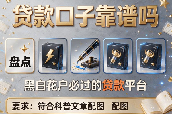 贷款口子靠谱吗，盘点五个黑白花户必过的贷款平台