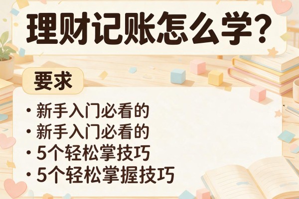 理财记账怎么学？新手入门必看的5个轻松掌握技巧