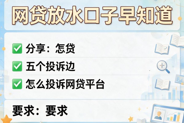 网贷放水口子早知道，分享五个怎么投诉网贷平台