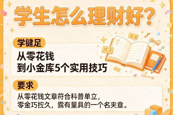 学生怎么理财好？从零花钱到小金库的5个实用技巧