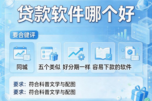 贷款软件哪个好，同城五个类似好分期一样容易下款的软件