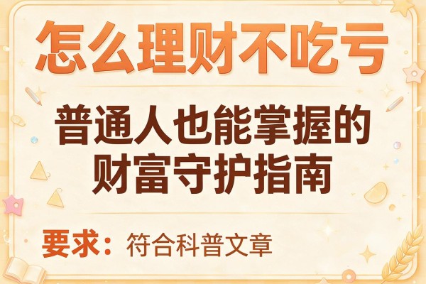 怎么理财不吃亏：普通人也能掌握的财富守护指南