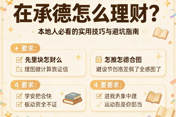 在承德怎么理财？本地人必看的实用技巧与避坑指南