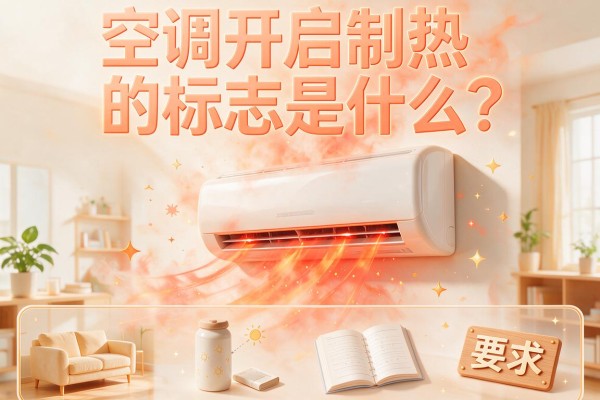 空调开启制热的标志是什么？