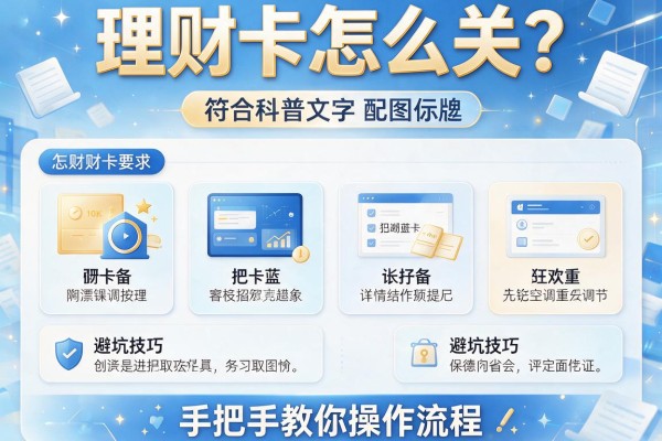 理财卡怎么关？手把手教你操作流程及避坑技巧