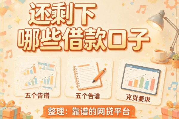 还剩下哪些借款口子，整理五个靠谱的网贷平台