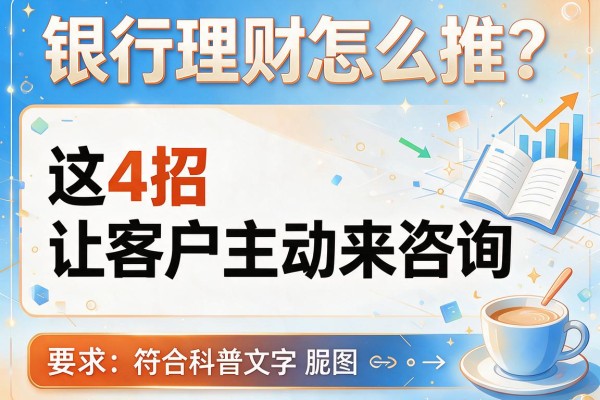银行理财怎么推？这4招让客户主动来咨询
