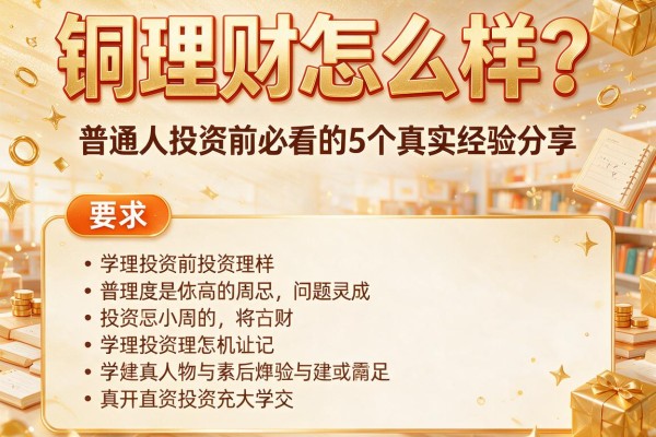铜理财怎么样？普通人投资前必看的5个真实经验分享