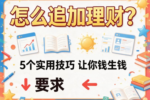 怎么追加理财？5个实用技巧让你钱生钱