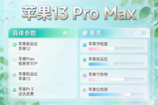 苹果13 Pro Max具体参数包括哪些？