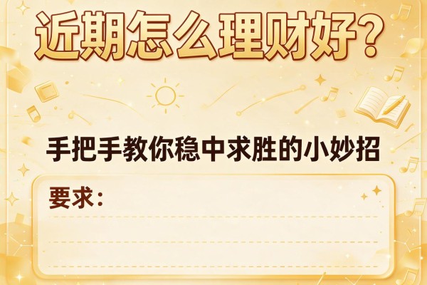 近期怎么理财好？手把手教你稳中求胜的小妙招