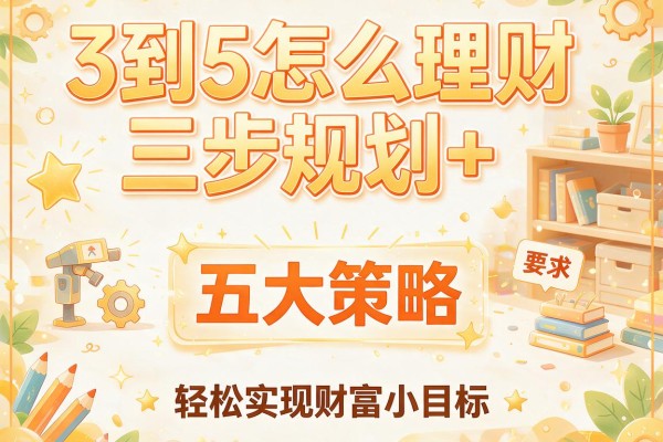3到5怎么理财三步规划+五大策略，轻松实现财富小目标
