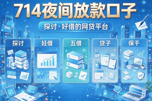 714夜间放款口子，探讨五款好借的网贷平台