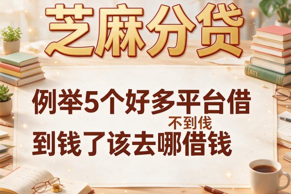 芝麻分贷，例举5个好多平台借不到钱了该去哪借钱