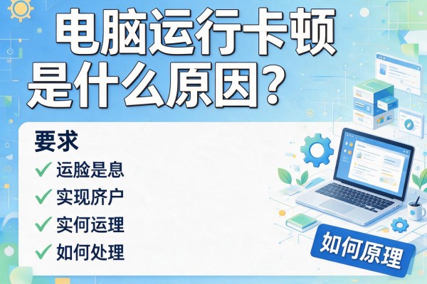 电脑运行卡顿是什么原因？如何处理？