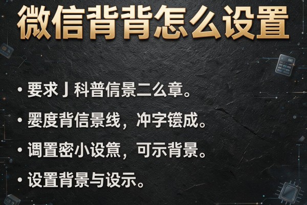 微信黑色背景怎么设置？