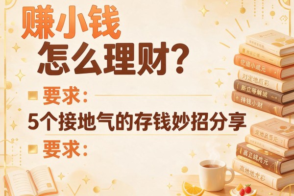 赚小钱怎么理财？5个接地气的存钱妙招分享