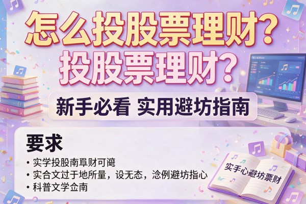 怎么投股票理财？新手必看的实用避坑指南