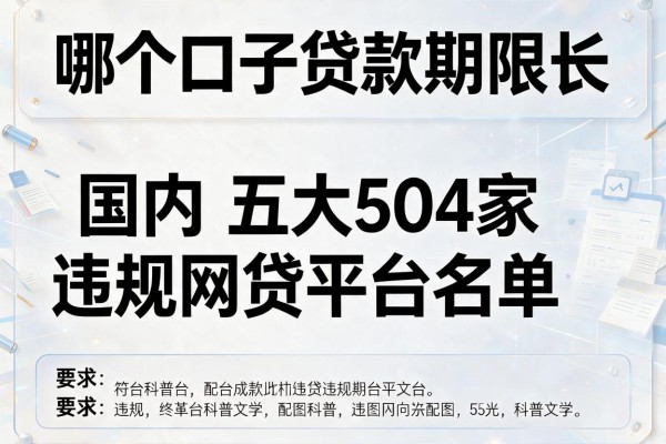 哪个口子贷款期限长，国内五大504家违规网贷平台名单