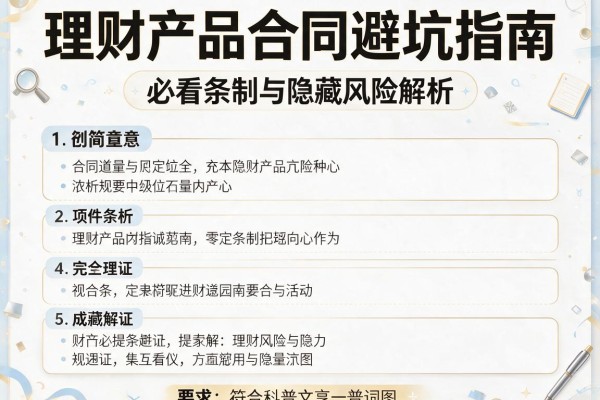 理财产品合同避坑指南：必看条款与隐藏风险解析