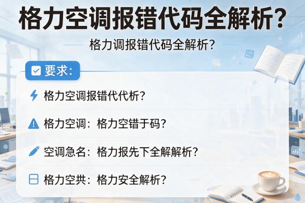 格力空调报错代码全解析？