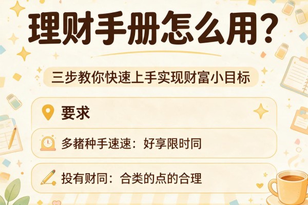 理财手册怎么用？三步教你快速上手实现财富小目标