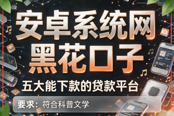 安卓系统网黑花口子，五大能下款的贷款平台
