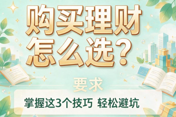 购买理财怎么选？掌握这3个技巧轻松避坑