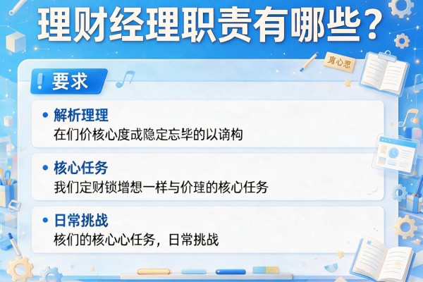 理财经理职责有哪些？解析他们的核心任务与日常挑战