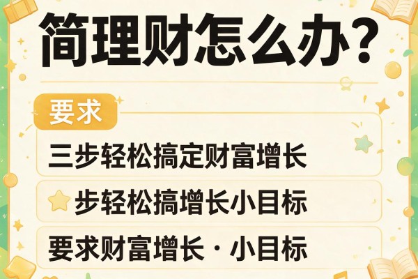 简理财怎么办？三步轻松搞定财富增长小目标