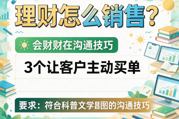 理财怎么销售？3个让客户主动买单的沟通技巧