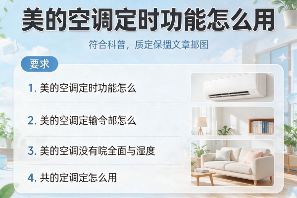 美的空调定时功能怎么用？