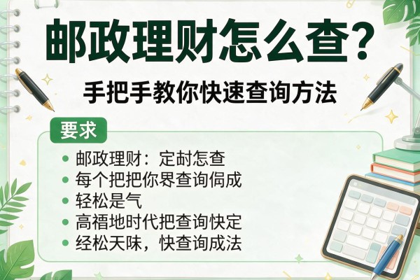 邮政理财怎么查？手把手教你快速查询方法