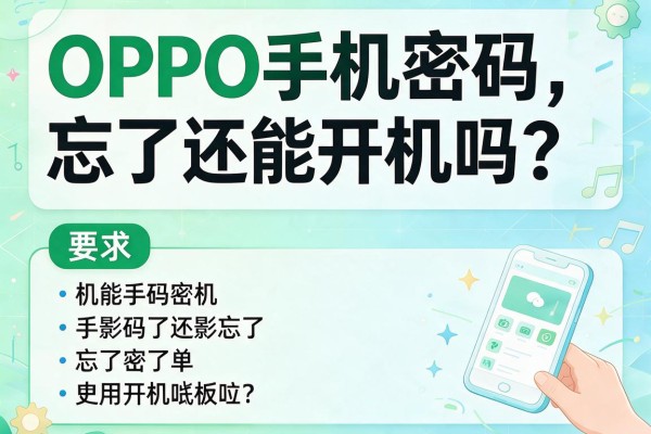 OPPO手机密码忘了还能开机吗？