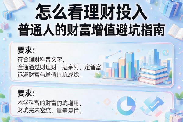 怎么看理财投入：普通人的财富增值避坑指南