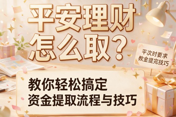 平安理财怎么取？教你轻松搞定资金提取流程与技巧