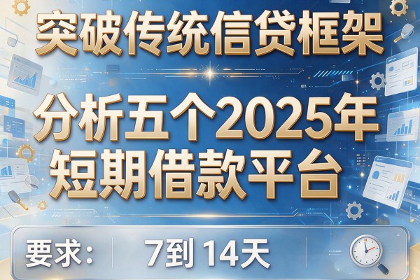 突破传统信贷框架，分析五个2025年短期借款平台,7到14天