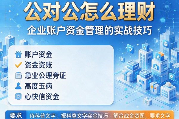 公对公怎么理财：企业账户资金管理的实战技巧