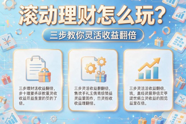 滚动理财怎么玩？三步教你灵活收益翻倍